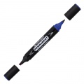 Permanentný popisovač Centropen 1666 double modrý 