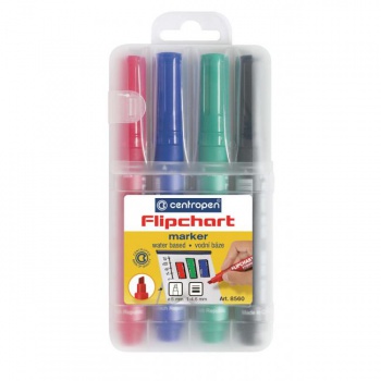 Sada popisovačov na flipchartové bloky Centropen 8560/4S 