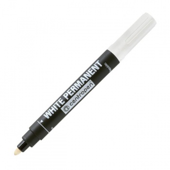 Permanentný popisovač Centropen 8586 biely 