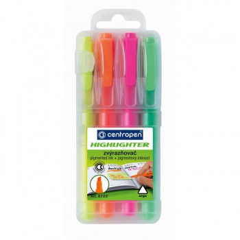 Sada zvýrazňovačov Centropen 8722/4S 