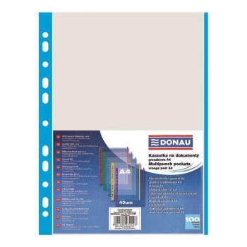 Euroobal DONAU A4 40mic s modrým okrajom 100ks 