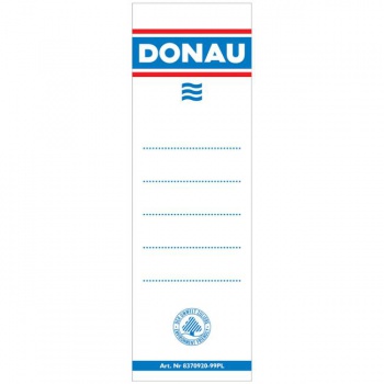 Štítok chrbtový násuvný pre zakladače 48x153mm biely 