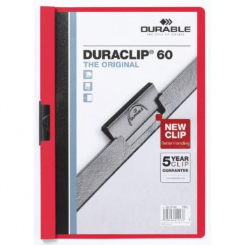 Obal s klipom DURACLIP Original 60 červený 