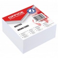 Poznámkový bloček kocka Office products lepená biela, 85x85x40 mm 