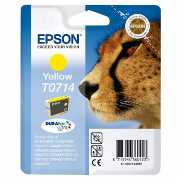 Atramentová náplň Epson T07144011 yellow pre D78/DX4000/4050/5000/5050/6000 (5,5 ml) 