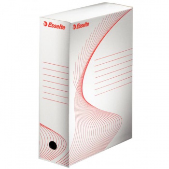 Archívny box Esselte 100mm biely/červený 