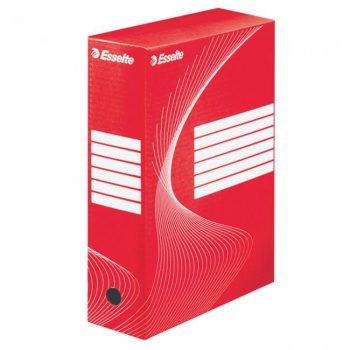 Archívny box Esselte 100mm červený/biely 