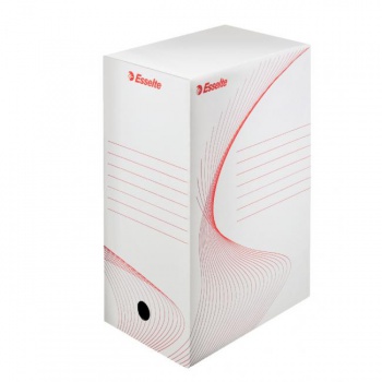 Archívny box Esselte 150mm biely/červený 
