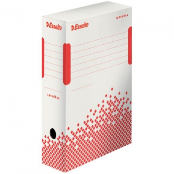 Archívny box Esselte Speedbox 100mm biely/červený 