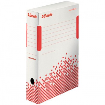 Archívny box Esselte Speedbox 80mm biely/červený 