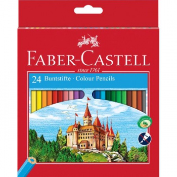 Farbičky Faber Castell drevené, 24 ks 