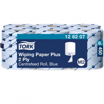 Papierové utierky v rolke so stred. odvíjaním 2-vrstv. TORK Plus modré M2, návin 157,5 m (6 ks) 