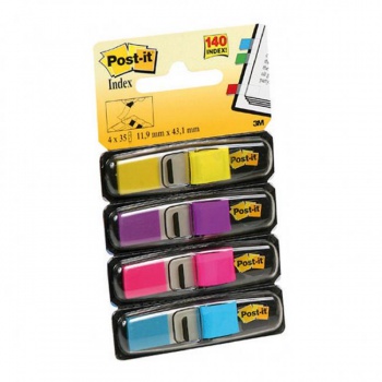 Post-it index úzky, 11,9x43,1 mm, neónové farby 