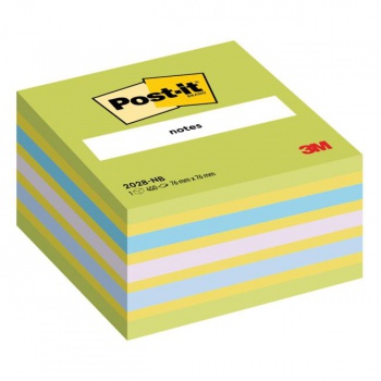 Samolepiaci bloček Post-it 76x76 neónová zelená mix 
