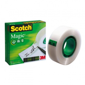 Lepiaca páska Scotch Magic neviditeľná popisovateľná 19 mm x 33 m v krabičke 