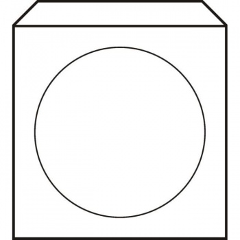 Obálky na CD 125x125 s okienkom 100 ks 
