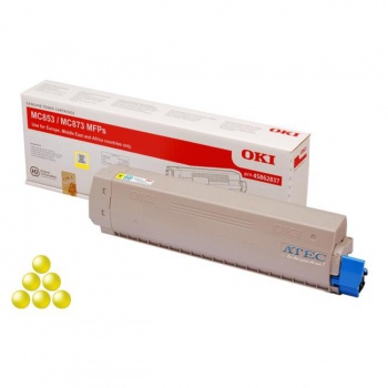 Toner OKI 45862837 pre MC853/MC873 yellow (7.300 str.) 