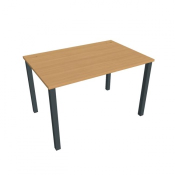 Pracovný stôl Uni, 120x75,5x80 cm, buk/čierna 