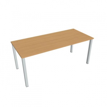 Pracovný stôl Uni, 180x75,5x80 cm, buk/sivá 