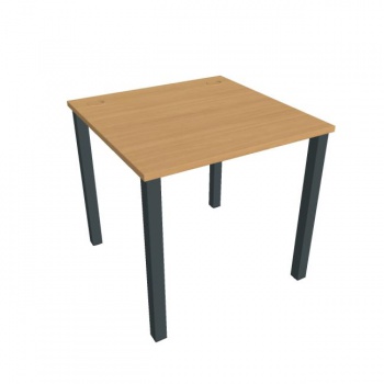 Pracovný stôl Uni, 80x75,5x80 cm, buk/čierna 