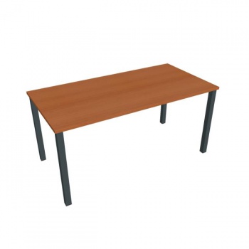 Rokovací stôl Uni, 160x75,5x80 cm, čerešňa/čierna 