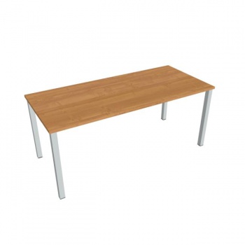 Rokovací stôl Uni, 180x75,5x80 cm, jelša/sivá 