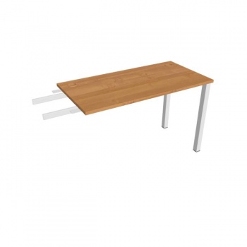 Pracovný stôl Uni, reťaziaci, 120x75,5x60 cm, jelša/biela 