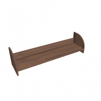 Závesná polica na stenu Hobis, 120 cm, orech 