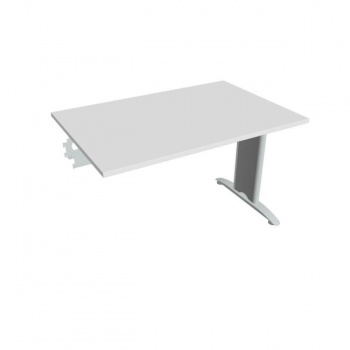 Rokovací stôl Flex, 120x75,5x80 cm, biely/kov 