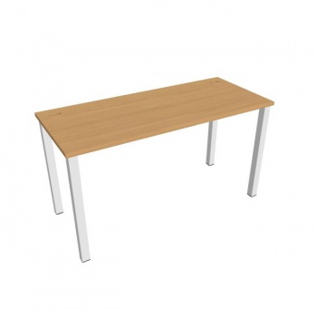 Pracovný stôl Uni, 140x75,5x60 cm, buk/biela 