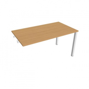 Rokovací stôl Uni k pozdĺ. reťazeniu, 140x75,5x80 cm, buk/biela 