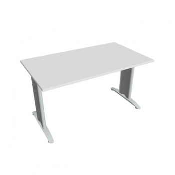 Rokovací stôl Flex, 140x75,5x80 cm, biely/kov 