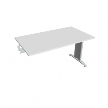 Rokovací stôl Flex, 140x75,5x80 cm, biely/kov 