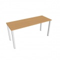Pracovný stôl Uni, 160x75,5x60 cm, buk/biela 