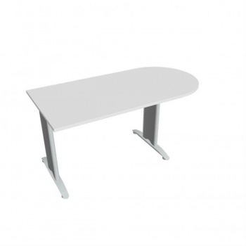 Doplnkový stôl Flex, 160x75,5x80 cm, biela/kov 