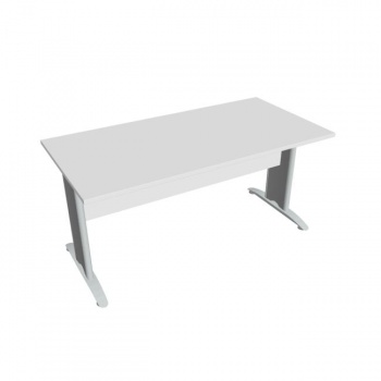 Rokovací stôl Cross, 160x75,5x80 cm, biely/kov 