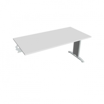 Rokovací stôl Flex, 160x75,5x80 cm, biely/kov 