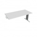 Rokovací stôl Flex, 160x75,5x80 cm, biely/kov 