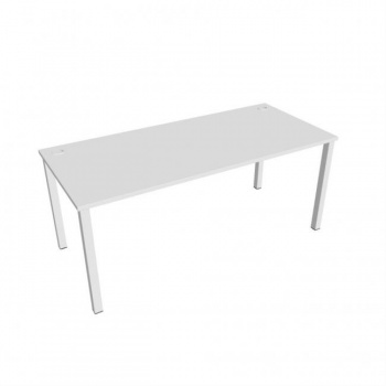 Pracovný stôl Uni, 180x75,5x80 cm, biela/biela 