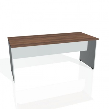Rokovací stôl Gate, 180x75,5x80 cm, orech/sivá 