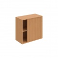 Policová skriňa Drive, zámok, 80x74x40 cm, buk/buk 