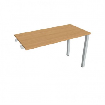Pracovný stôl Uni k pozdĺ. reťazeniu, 120x75,5x60 cm, buk/sivá 