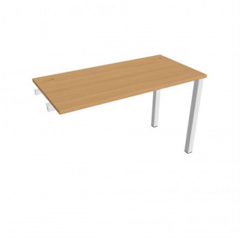 Pracovný stôl Uni k pozdĺ. reťazeniu, 120x75,5x60 cm, buk/biela 