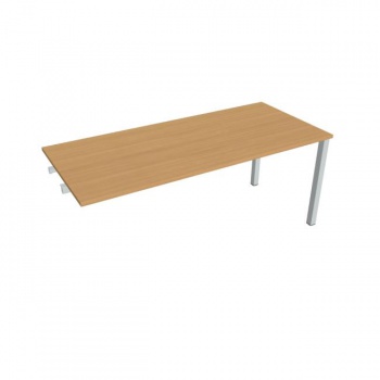 Rokovací stôl Uni k pozdĺ. reťazeniu, 180x75,5x80 cm, buk/sivá 