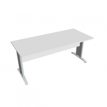 Rokovací stôl Cross, 180x75,5x80 cm, biely/kov 