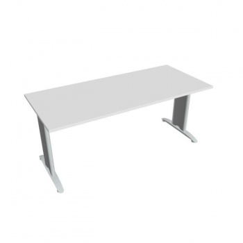 Rokovací stôl Flex, 180x75,5x80 cm, biely/kov 