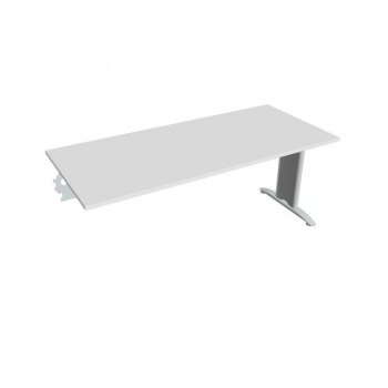 Rokovací stôl Flex, 180x75,5x80 cm, biely/kov 