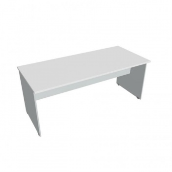Rokovací stôl Gate, 180x75,5x80 cm, biely/sivý 