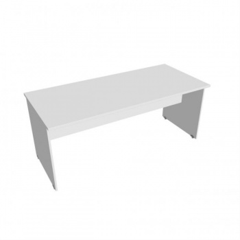 Rokovací stôl Gate, 180x75,5x80 cm, biely/biely 