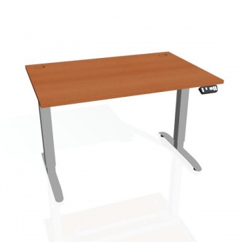 Pracovný stôl Motion, PO, 2S, 180x70,5-120,5x80 cm, čerešňa/sivá 